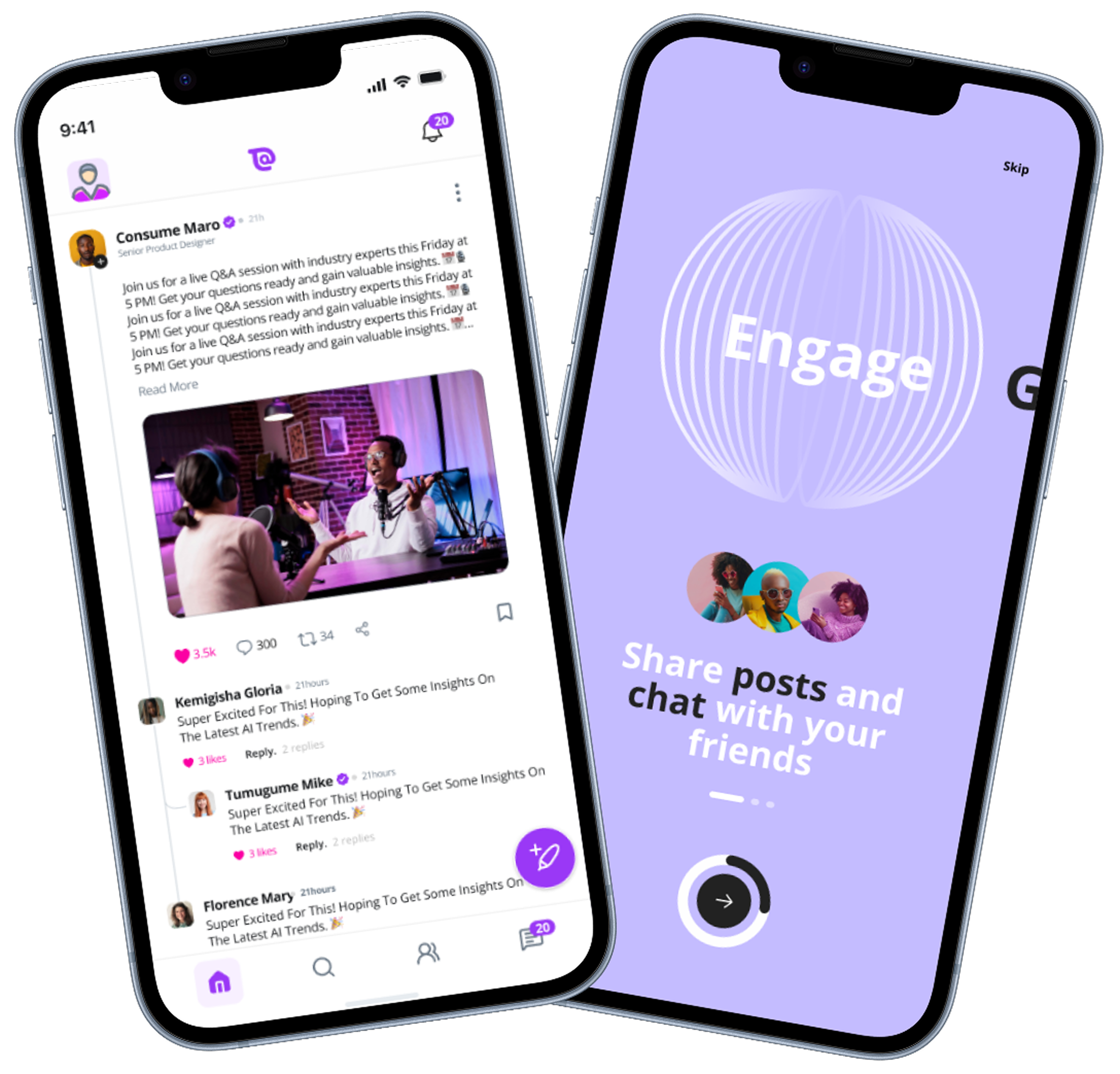 The TrustedAt platform shown on a mobile phone screen